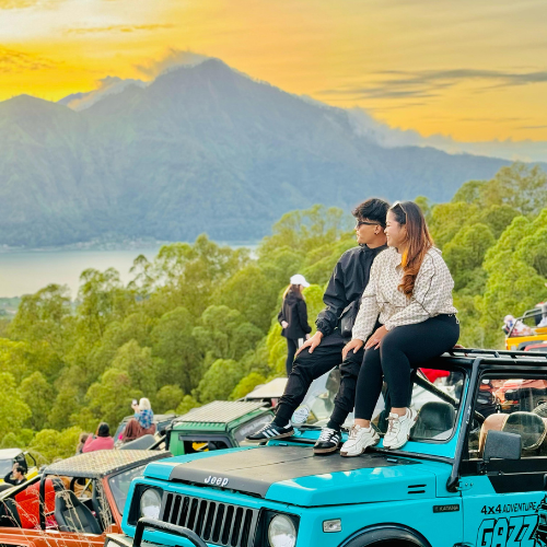 Batur Volcano Sunrise Jeep & Hot Spring In Bali